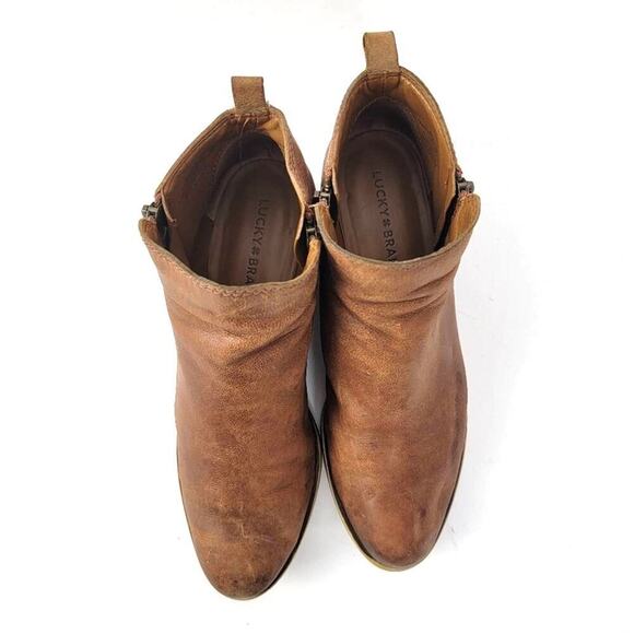 Lucky Brand Basel Bootie - Toffee - 8 - Picture 2 of 11